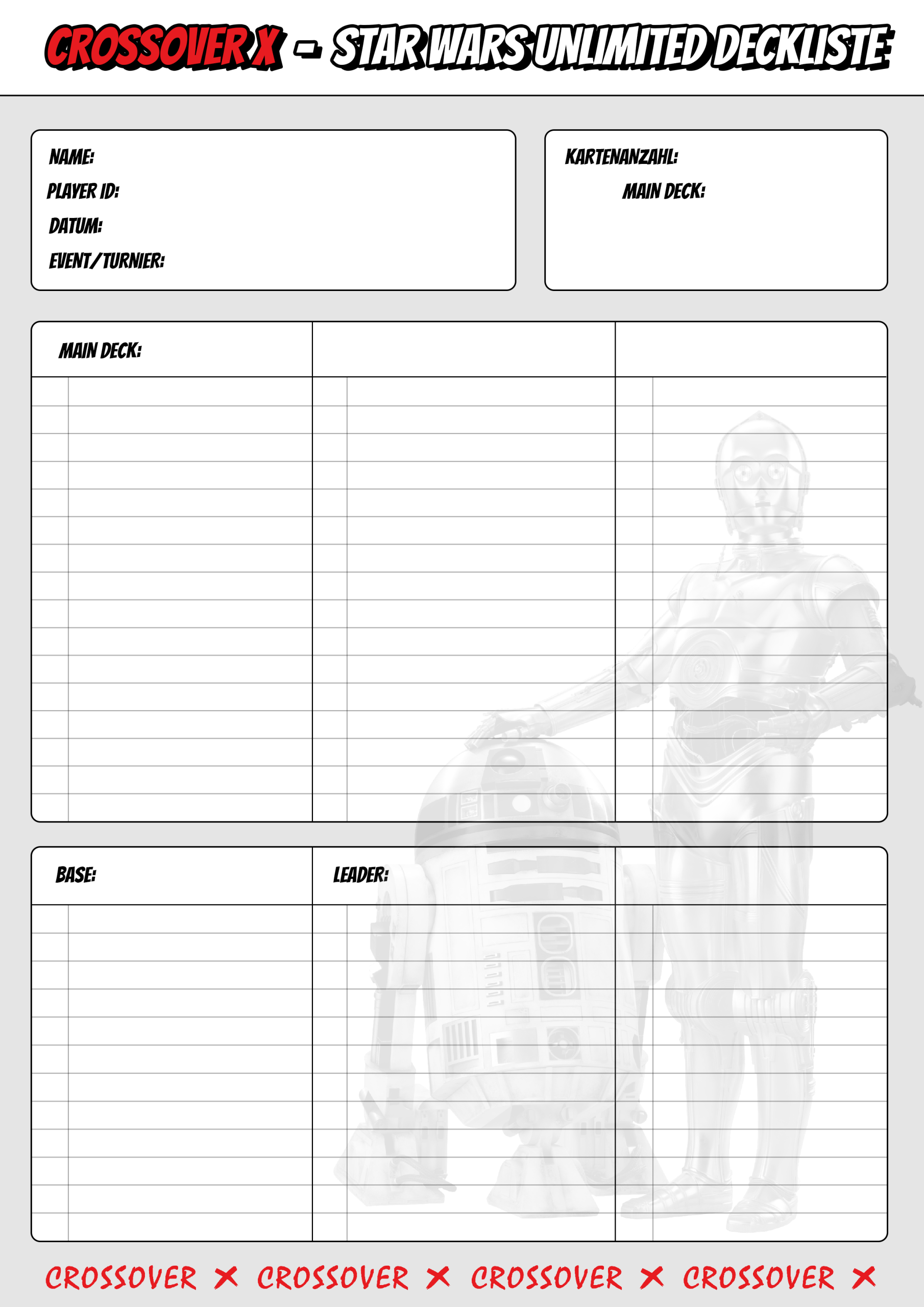 Star Wars Deckliste