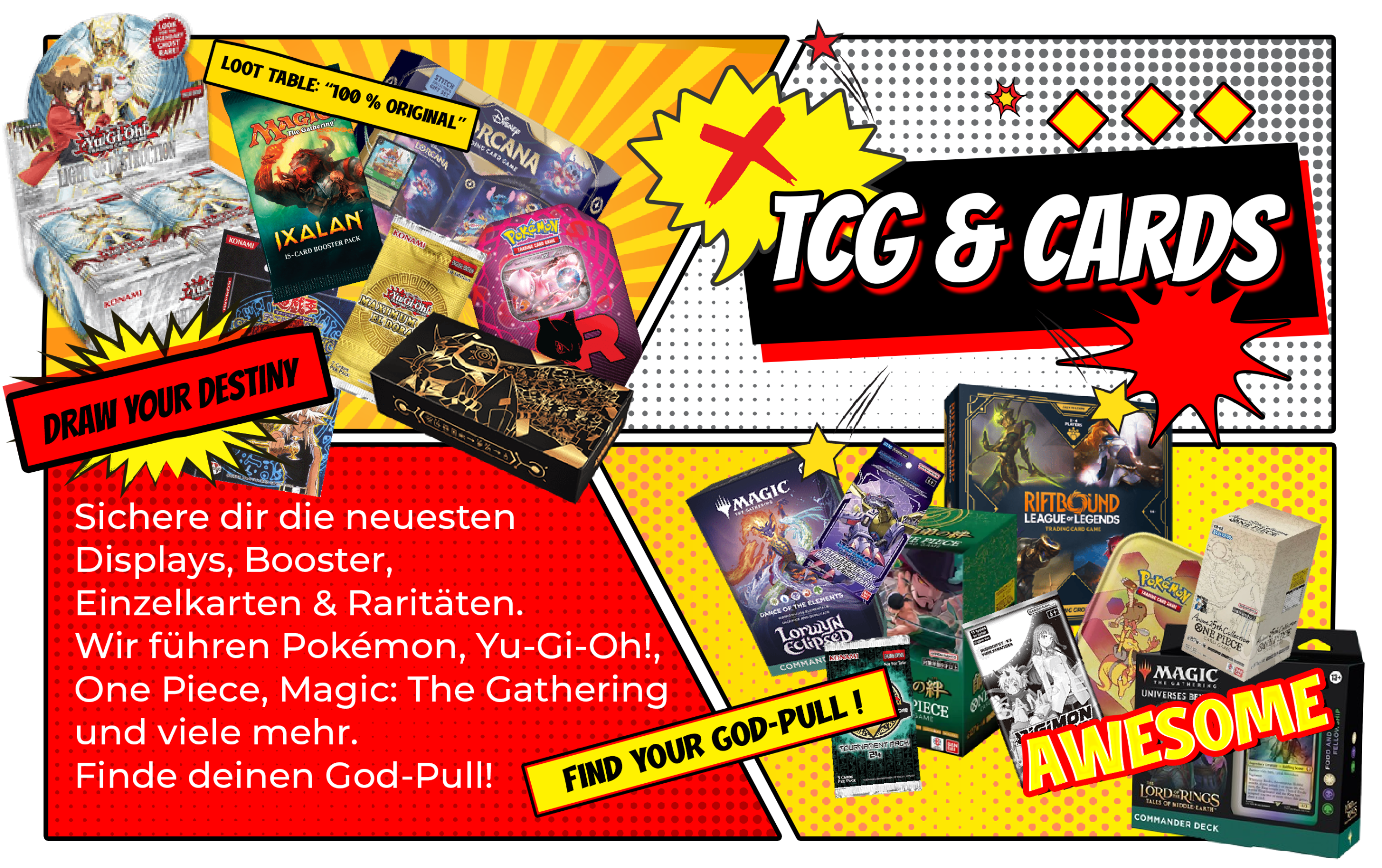 TCG & Cards — Pokémon, Yu-Gi-Oh!, Magic und mehr